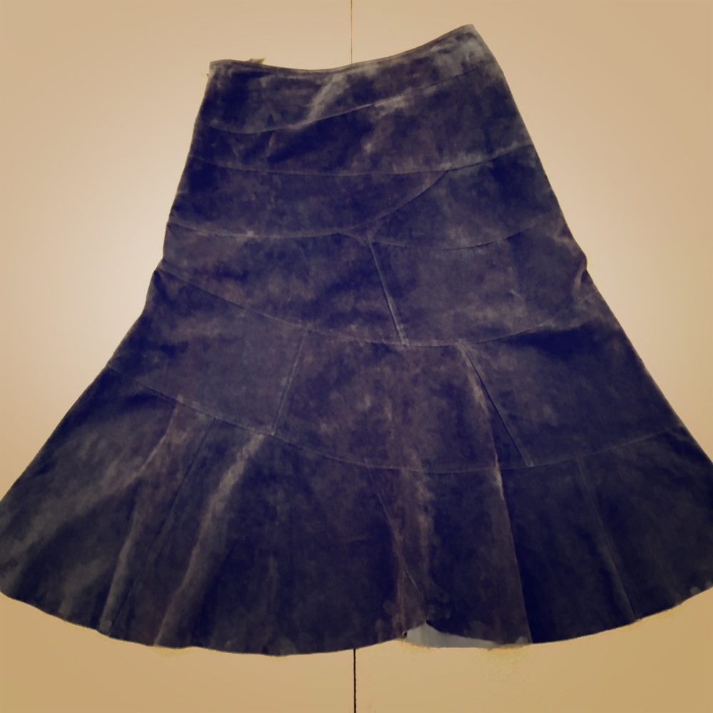 Charter Club Petite Suede Tulip Skirt